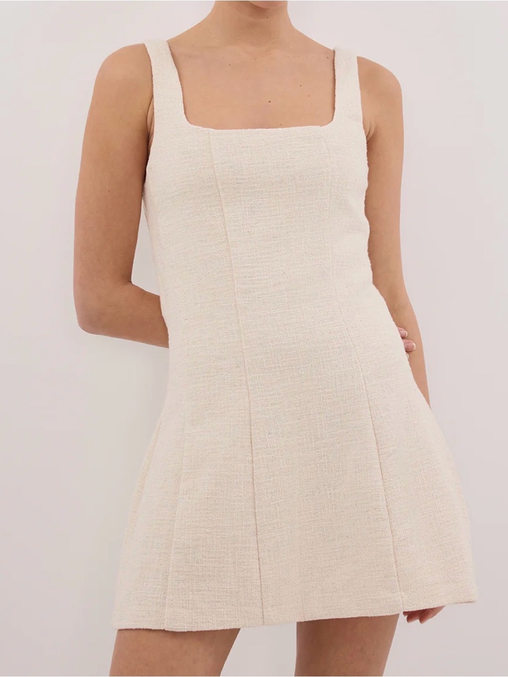Dissh Nieve Natural Sleeveless Mini Dress